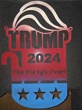 Metal Trump Sign