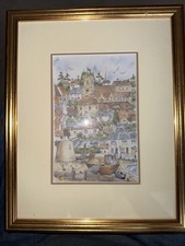 Framed print Seaside Town By Hilay Scoble