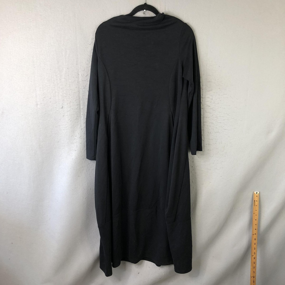 XD Xenia Design Dress Womens M Gray Jersey Cowl Neck Long Sleeve Maxi  Workwear | eBay