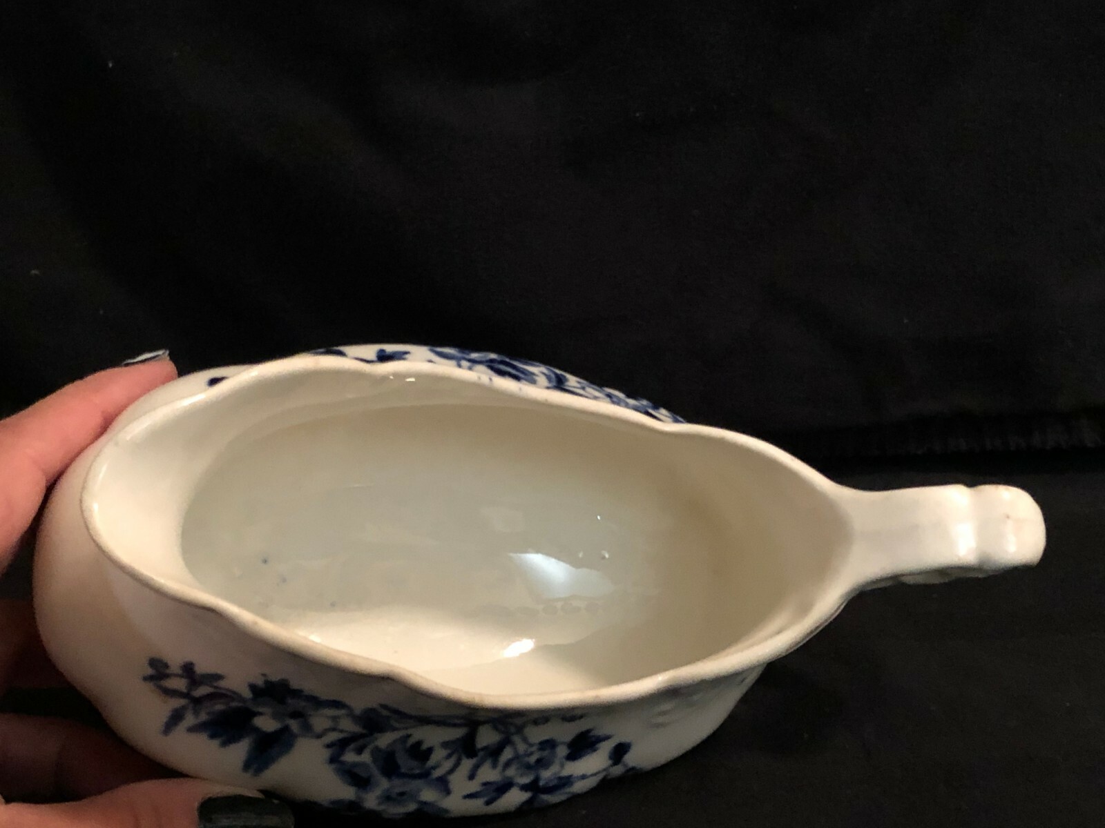 Antique Original "Severn" Blue White Gravy Boat 2 Cup Capacity eBay