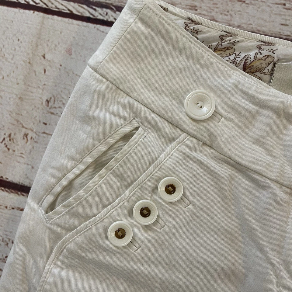 Pantalones Cortos Leifedottir Mujer 0 Blanco Anthropologie Foto 2 de 4