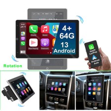 Rotatable 10.1'' Screen Android 13 Car Stereo Radio GPS Wifi Double 2DIN Carplay