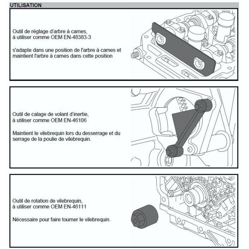BGS 9754 Kit De Calage Distribution Pour Opel Saab Buick Cadillac Chevrolet 2.8L 3.6L V6