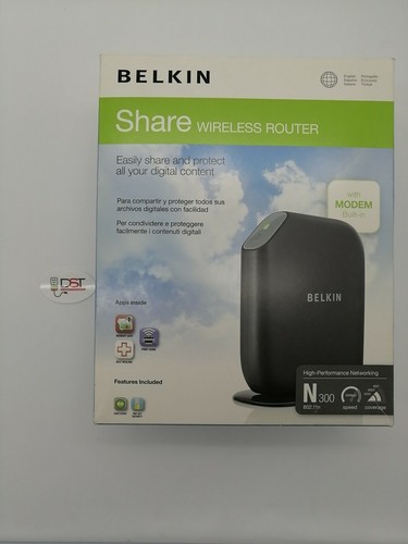 Router Wireless Belkin Play Max F7D4301 v1 WiFi N 300Mbps 5ghz - Foto 1 di 5