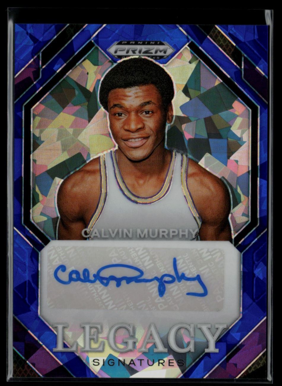 CALVIN MURPHY 2024-25 Prizm Draft Picks Legacy Signatures Blue Ice #LS-CVM Auto