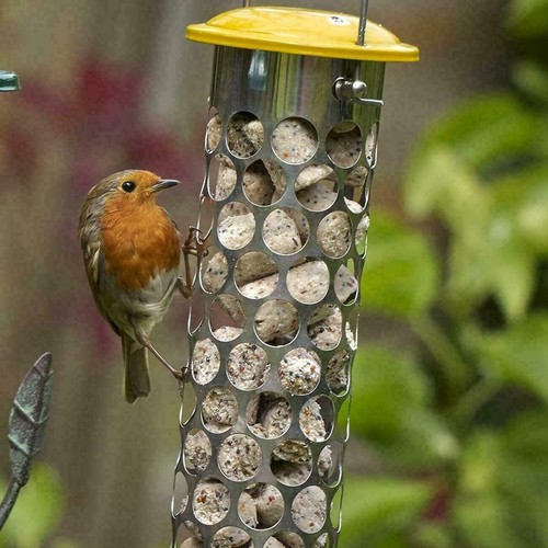 Suet Nugget Feeder tägliche Güte Vogelfutter Peckish Metall S einfach zu füllen gelb - Bild 4 von 4