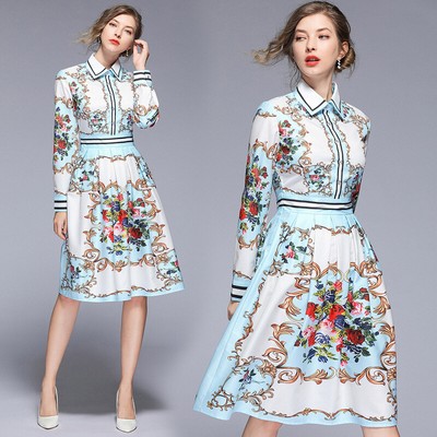 spring midi dresses with sleeves