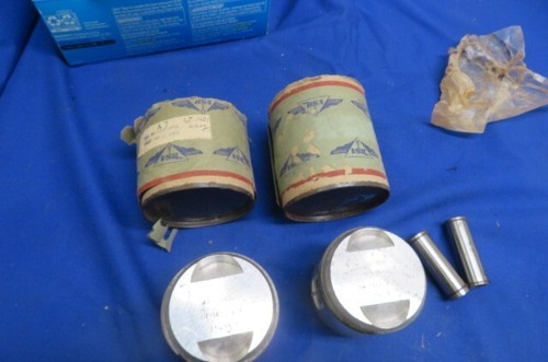 2 NOS BSA A7 Pistons, Complete ( In Vintage BSA Boxes ) 2nd Over, # 67-12\426