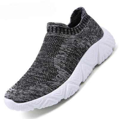 Casual Shoes Men's Mesh Outdoor Sneakers Slip-on Sock Breathable Sport Shoes