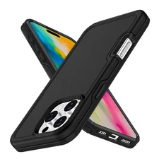 For iPhone 16 Pro Max 15 14 13 12 11 Mag Safe Matte Armor Hybrid Case Shockproof