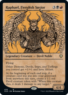 x1 Raphael, Fiendish Savior - Showcase R MTG Commander Legends: Battle for Baldu