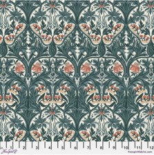 Free Spirit Morris  Co Emery Walker's LG Bluebell Webb's Blue Fabric By The Yd