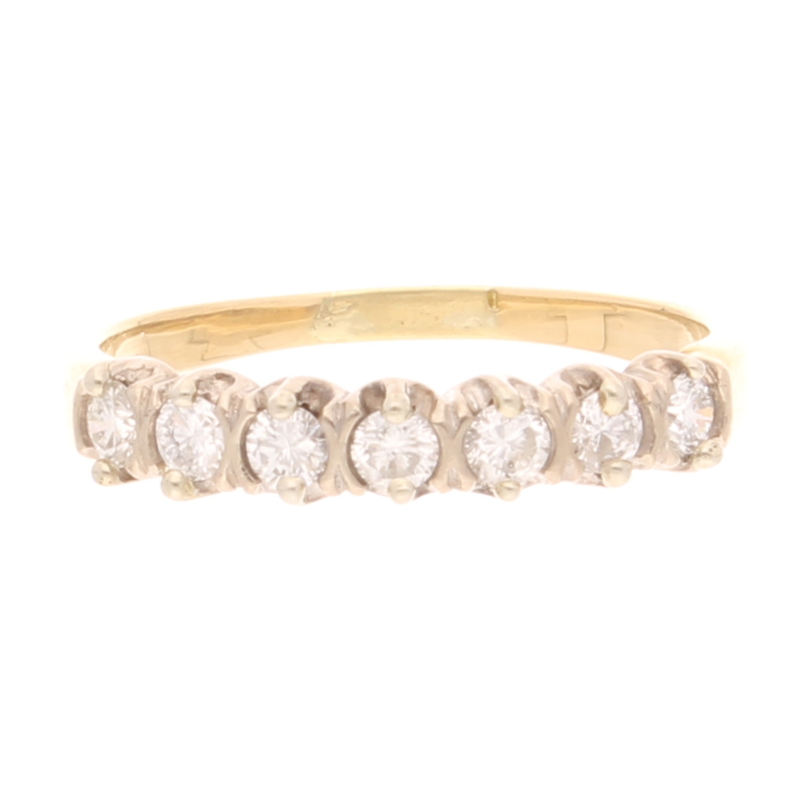 18Carat Yellow Gold 0.50ct Diamond Eternity Ring (Size O 1/2) 3.5mm Wide