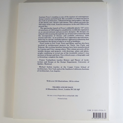 Gaetano Pesce : Architecture, Design and Art by France Vanlaethem 126 pages PB - Picture 9 of 9