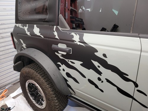 Mud Splash Side Stripes Decal Fits 2021 2022 &up Ford Bronco 2 and 4 Door - Picture 5 of 5
