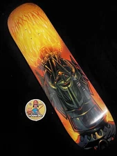 RARE Darkstar Warrior Helmet In Flames VINTAGE Skateboard Deck Chet Thomas