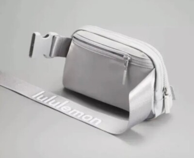 NWT LULULEMON Everywhere Belt Bag Silver Drop Wordmark Logo 