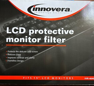 Innovera IVR46401 Protective Antiglare LCD Monitor Filter for 15 in. Flat Panel