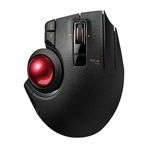 ELECOM M-XPT1MRXBK - Mouse wireless Bluetooth trackball con 8 tasti con (i6z)