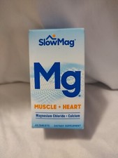 🔥 Slow-Mag Magnesium Chloride with Calcium Mineral Tablet - 60 Count