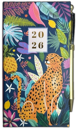 2026 Slim Diary Week To View Butterfly Kitten With Pen Notes Calendar Planner - Picture 13 of 25