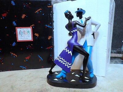 MIB 2000 RHYTHM COUPLE DANCING THE RHUMBA AFRICAN AMERICAN TY WILSON SCULPTURE