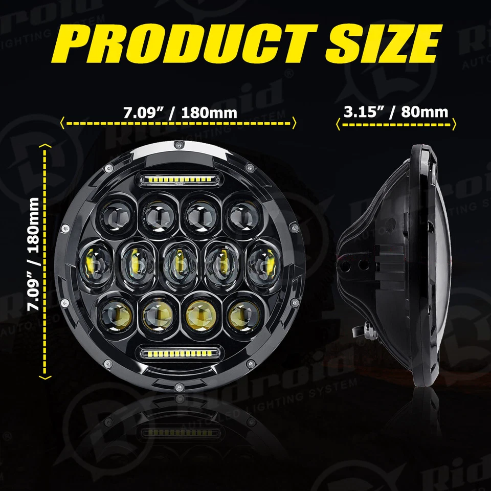 Faro LED de 7 pulgadas 140 W para Harley Davidson Street Glide Special FLHXS FLHX Foto 4 de 4