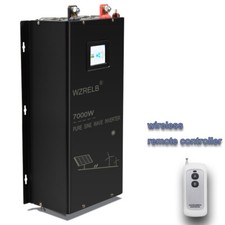 Pure Sine Wave Inverter 7000W 36V to 120V 240V Split Phase Solar Home Car Remote