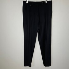 Vintage Laruen Ralph Lauren Womens Pants Size 10 Black Lined Wool Viscose Blend