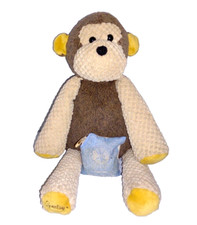 Scentsy Buddy MOLLIE Monkey Brown Tan Textured 13in Plush Newborn Nursery Scent
