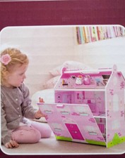 plum 2 in 1 dolls house and kitchen
