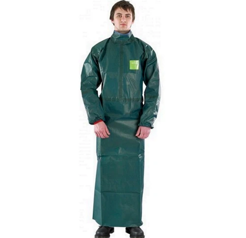 Ansell Microchem Alphatec 4000 Chemical Resistant Sleeved Safety Apron 2XL XXL - product listing photo