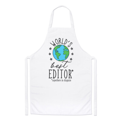 World's Best Editor Koch Schürze Lustiger Witz Favorit Writer Kochen Backen