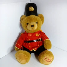 F.A.O SCHWARZ Toy Soldier Teddy Bear Soft Toy Plush Red coat 29cm
