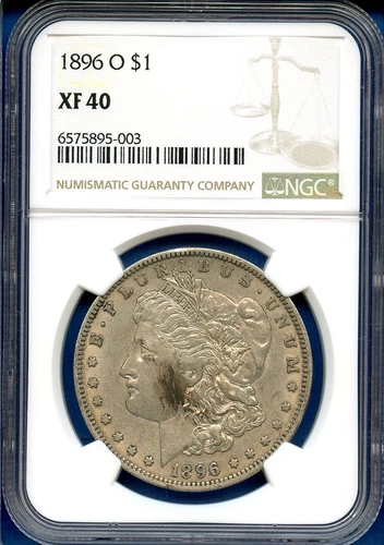 1896 O NGC XF40 Morgan Silver Dollar $1 US Mint Rare Key Date Coin 1896-O XF-40