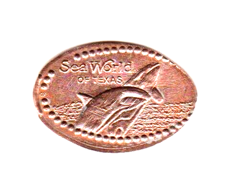 Verlängerter Penny ""SeaWorld of Texas"" Orcas San Antonio TX AUSVERKAUFT Zink