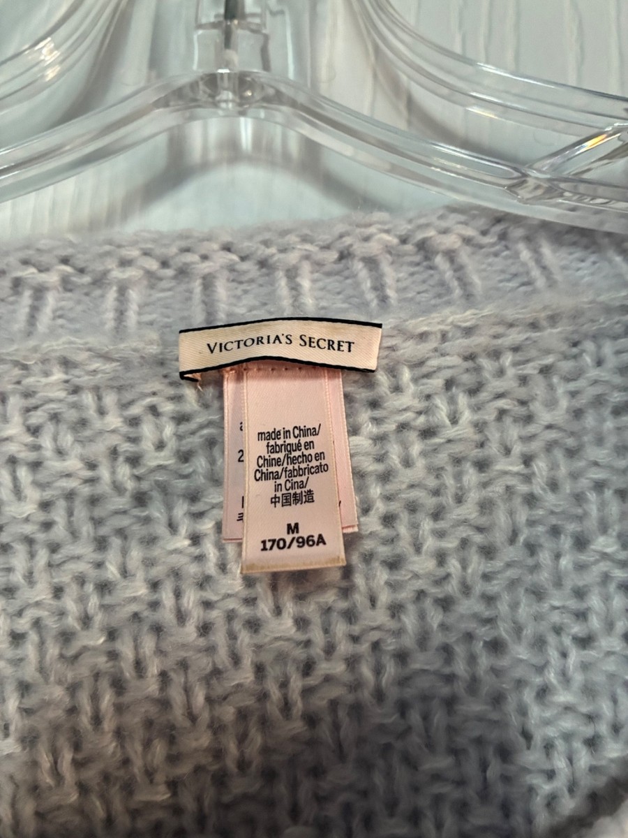 Victoria's Secret Cable Knit Cropped Sweater Lavender Pullover