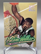 ON CARD AUTO IP! 1996 Ultra ROOKIE #9 Antoine Walker Boston Celtics Great!. rookie card picture
