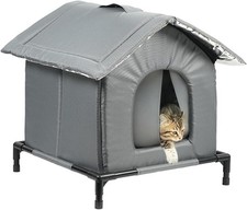 Outdoor Cat House 2025 New Weatherproof Outside Cat House Can Accommodate 11lb