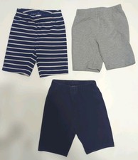 Hanna Andersson Size 4 Shorts Bundle 3 100 Cotton OEKO-TEX Navy/Stripe/Gray