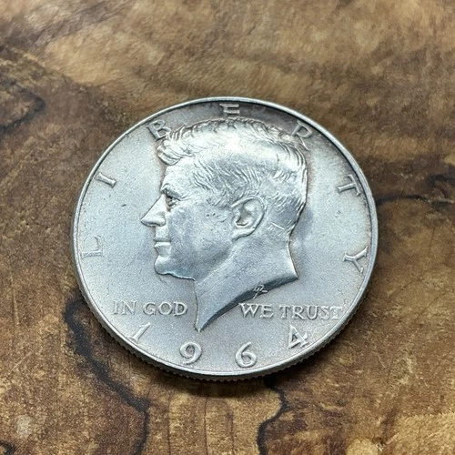 1964 Kennedy Half Dollar  90% SILVER  Very Good Condition Vintage  A CLASSIC!