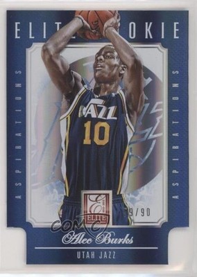 2012 Panini Elite Aspirations Blue Die-Cut 59/90 Alec Burks #212 Rookie RC 0nr3