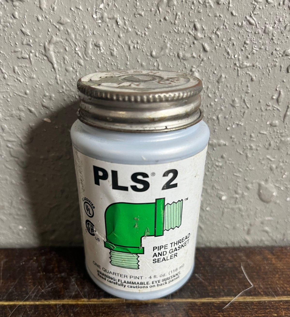 Gasoila PLS 2 Pipe Thread And Gasket Sealer One Quarter Pint (118ml) Can