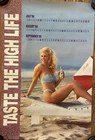 Vintage Miller High Life Beer Poster Sign Calendar 1988 Sexy Blonde Bikini Babe