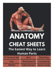 David Fletcher Anatomy Cheat Sheets - 70 Terms & Def, Quiz, Matching (Paperback)