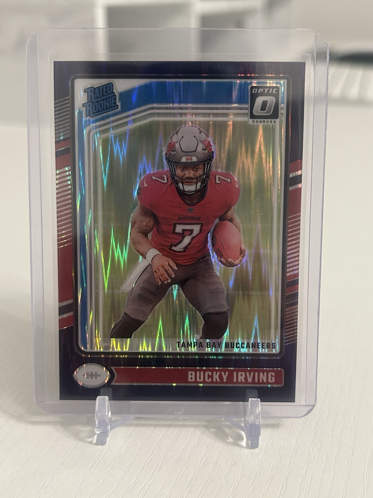 2024 Panini Donruss Optic Rated Rookie Bucky Irving #216 Purple Shock Prizm (RC)