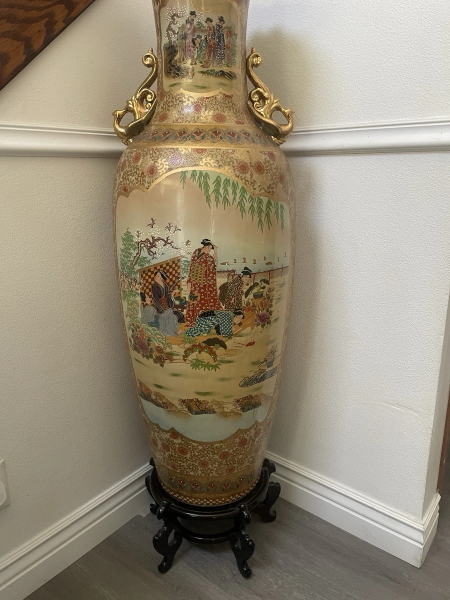 萨摩在日本古董花瓶| eBay