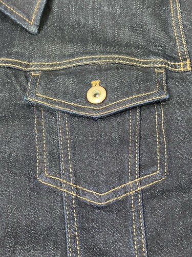 J. JILL Jeansjacke Knopfleiste Stretch dunkelblau Denim Damen Größe Large neu - Bild 7 von 14