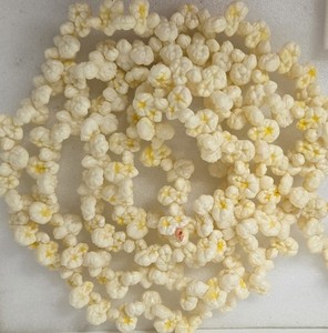 Vintage Blow Mold Buttered Popcorn Christmas Tree Garland 8 Feet Plastic