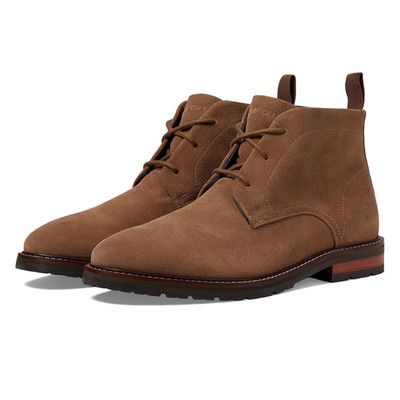 Rockport Caspe Men's 8.5 Taupe 2E Suede Round Toe Ankle Chukka Boots TZP1139